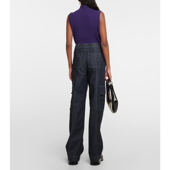 New AG Adriano Goldschmied x EmRata Amia High Rise Wide Leg Cargo Jeans 32 (14) - Picture 3 of 7